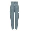 Denim jeans with slash details