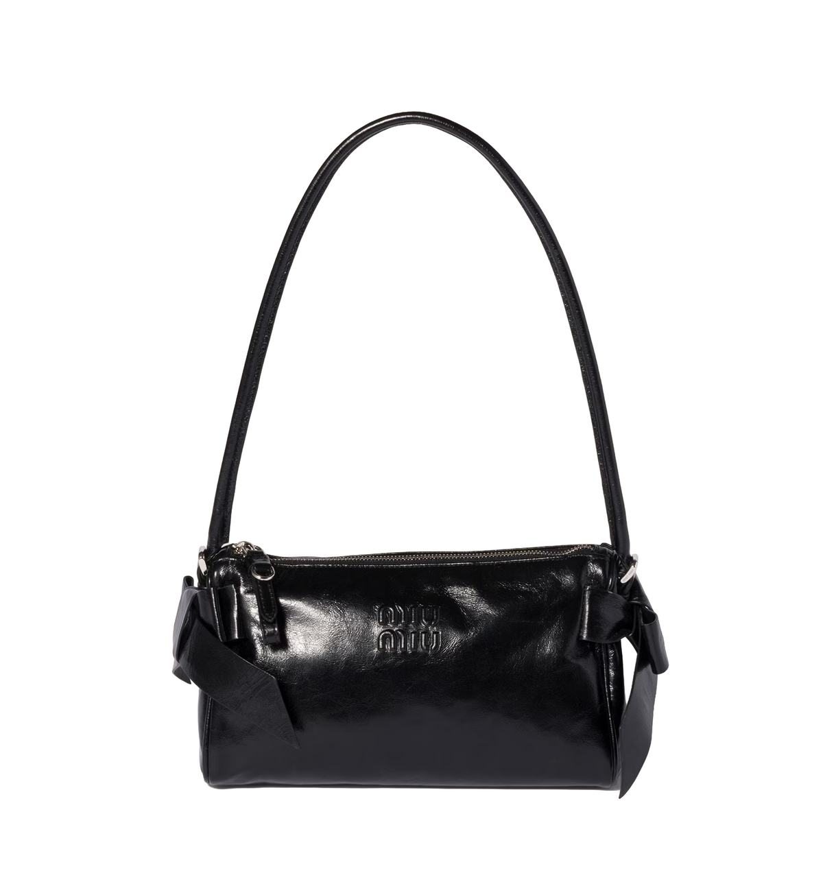 Shiny leather pouch