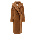 Teddy camel hair and silk coat