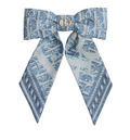 Infini Denim Large Dior Twist Bow