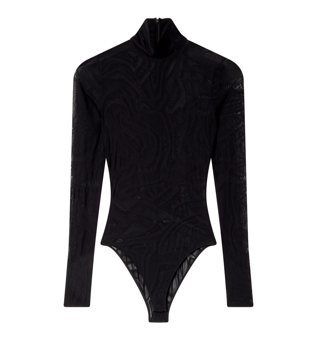 Jacquard tulle body