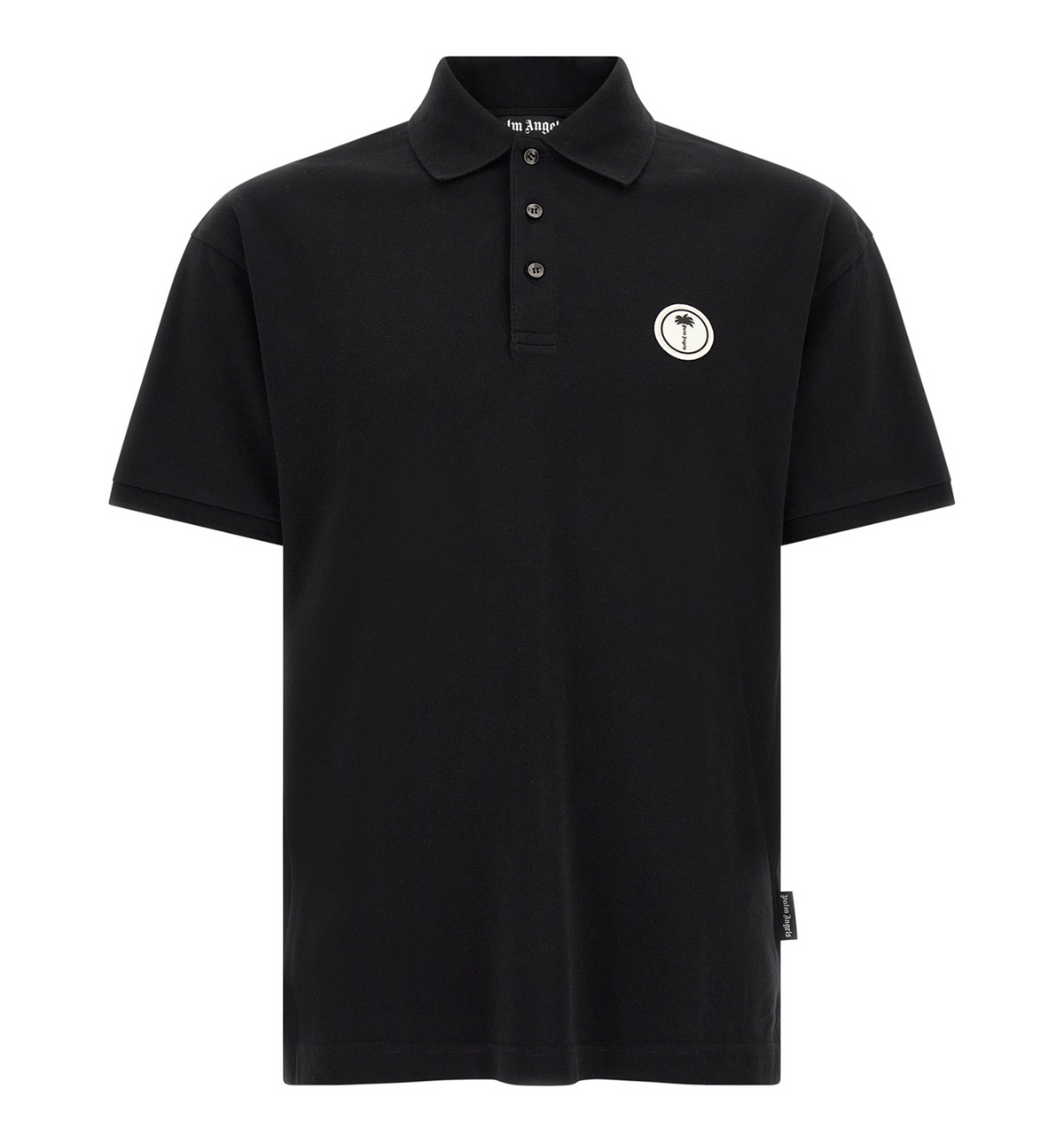 Logo patch polo shirt