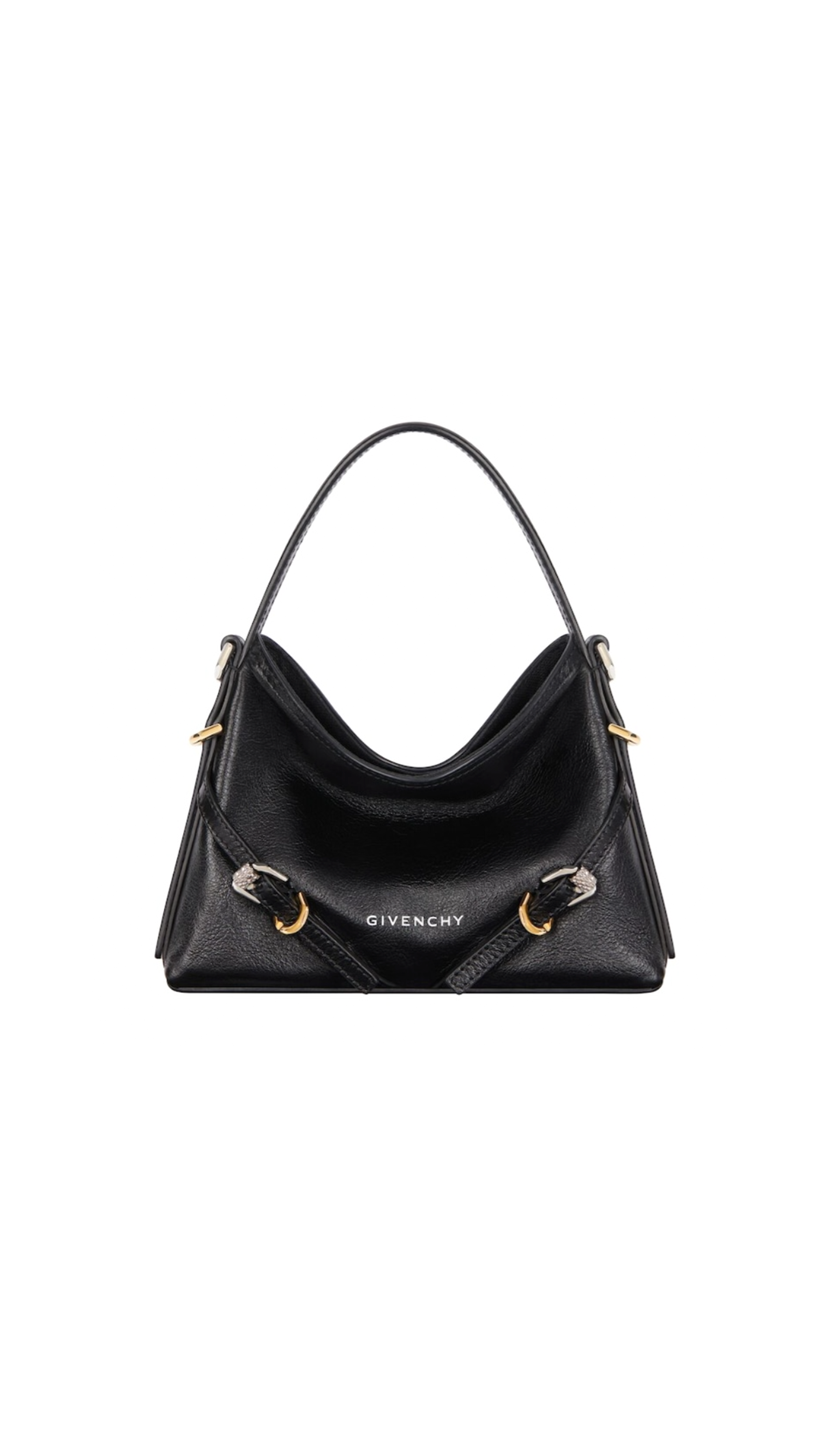 Nano Voyou Bag in Leather - Black