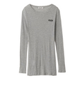 Ribbed knit jersey dress