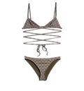 Printed stretch jersey bikini