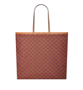 Large Flat Shopper In Toile Triomphe