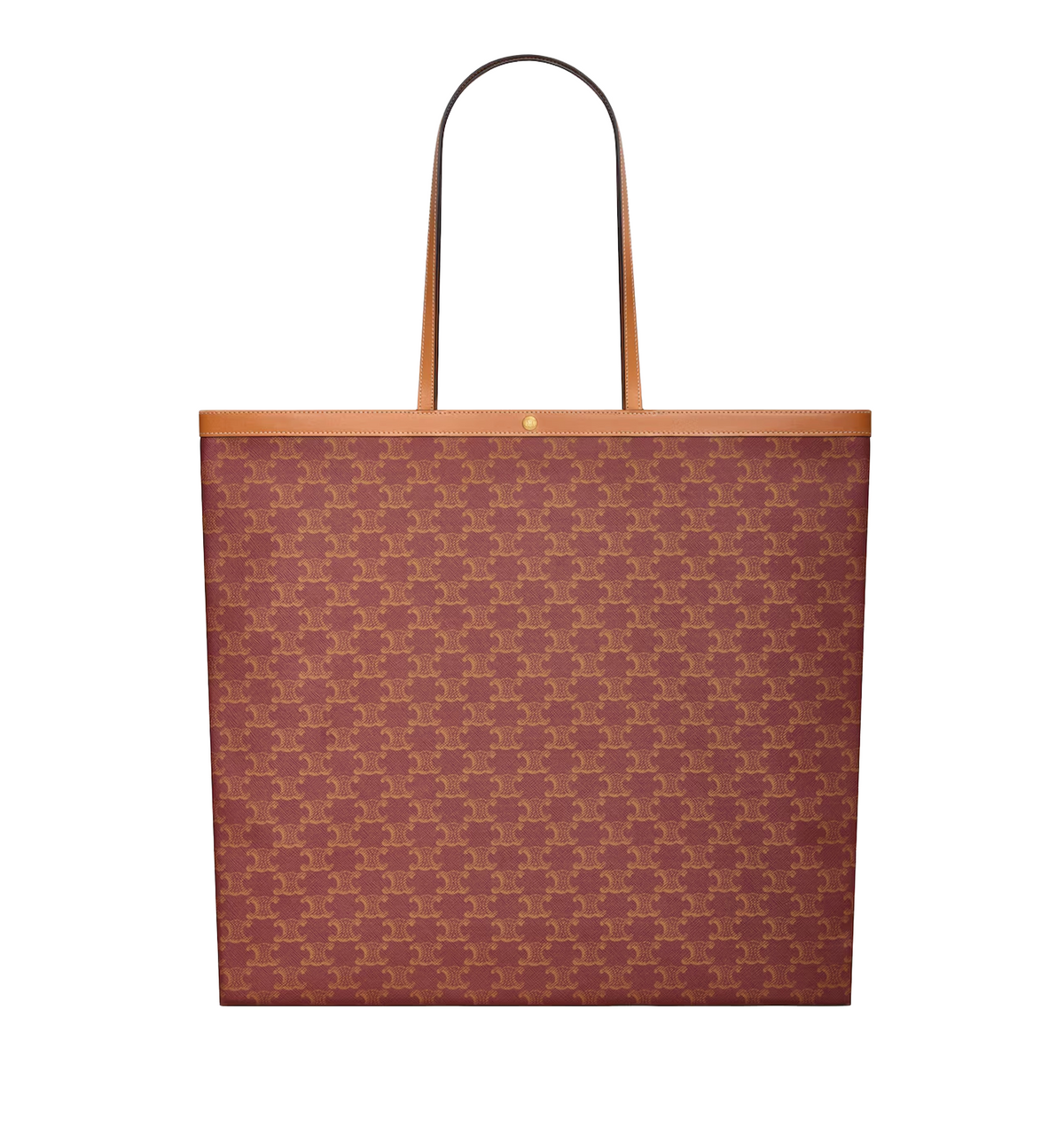 Large Flat Shopper In Toile Triomphe
