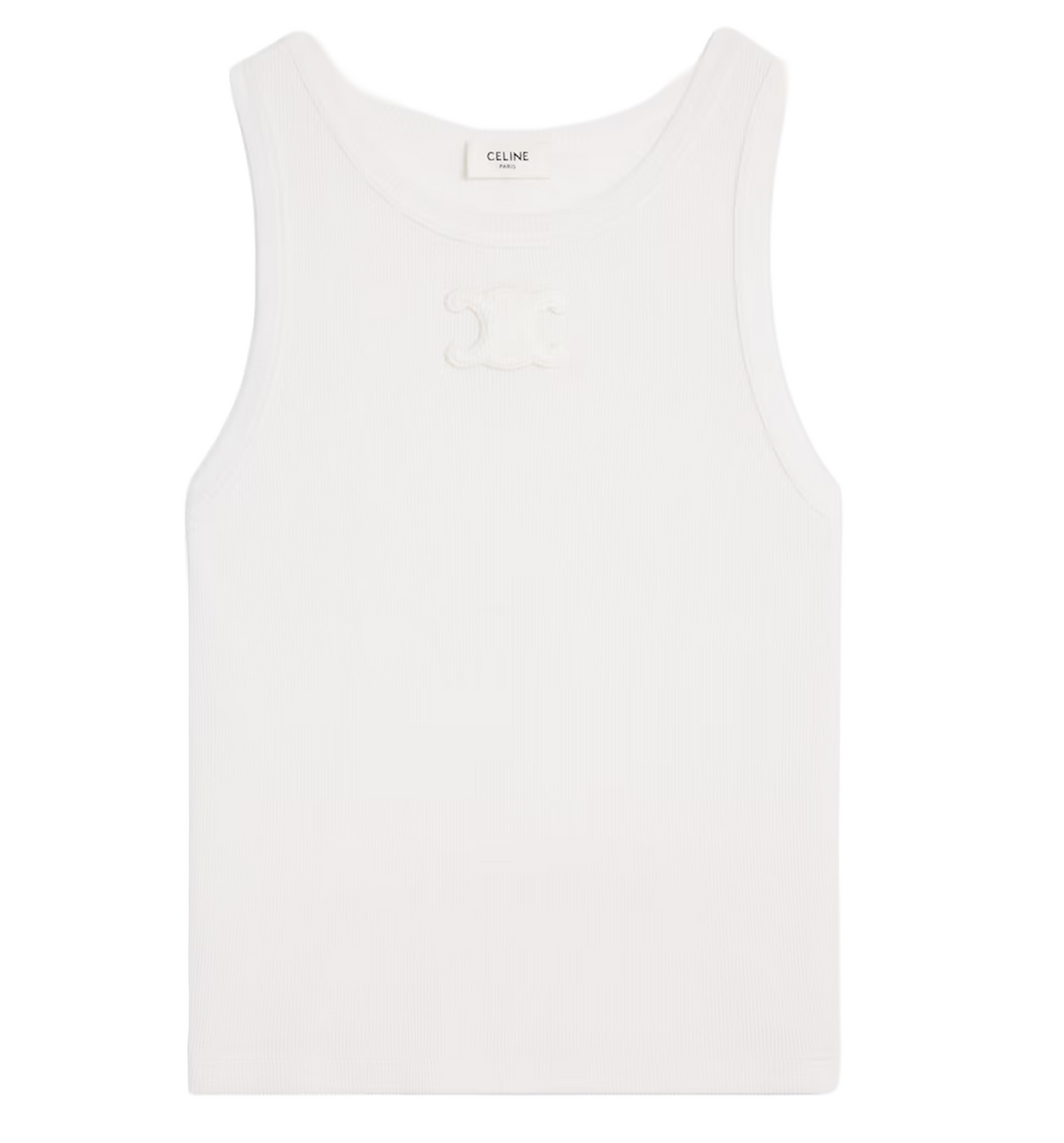 Triomphe Tank Top In Ribbed Cotton