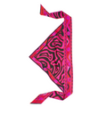 Labirinto Print Silk Triangle Scarf