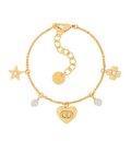 Lucky Dior metal bracelet with golden finish