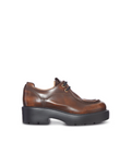 Vintage Leather Platform Lace-up Shoe