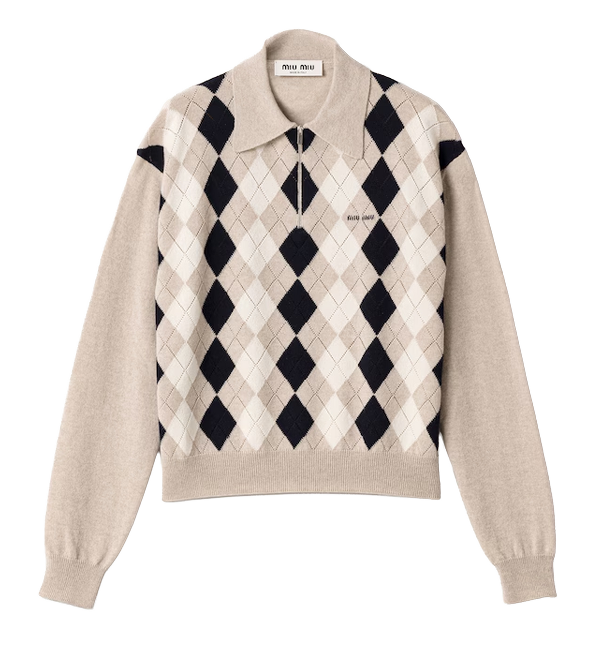 Cashmere polo sweater