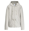 Technical Fabric Hooded Zip-up Jacket