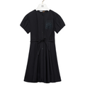Shirt dress in cotton blend