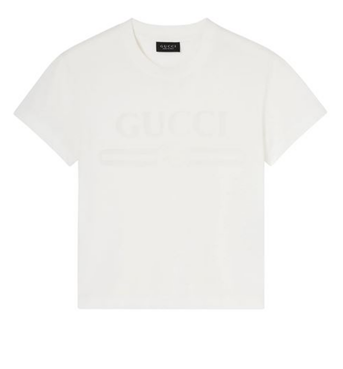 Cotton jersey T-shirt with devoré detail