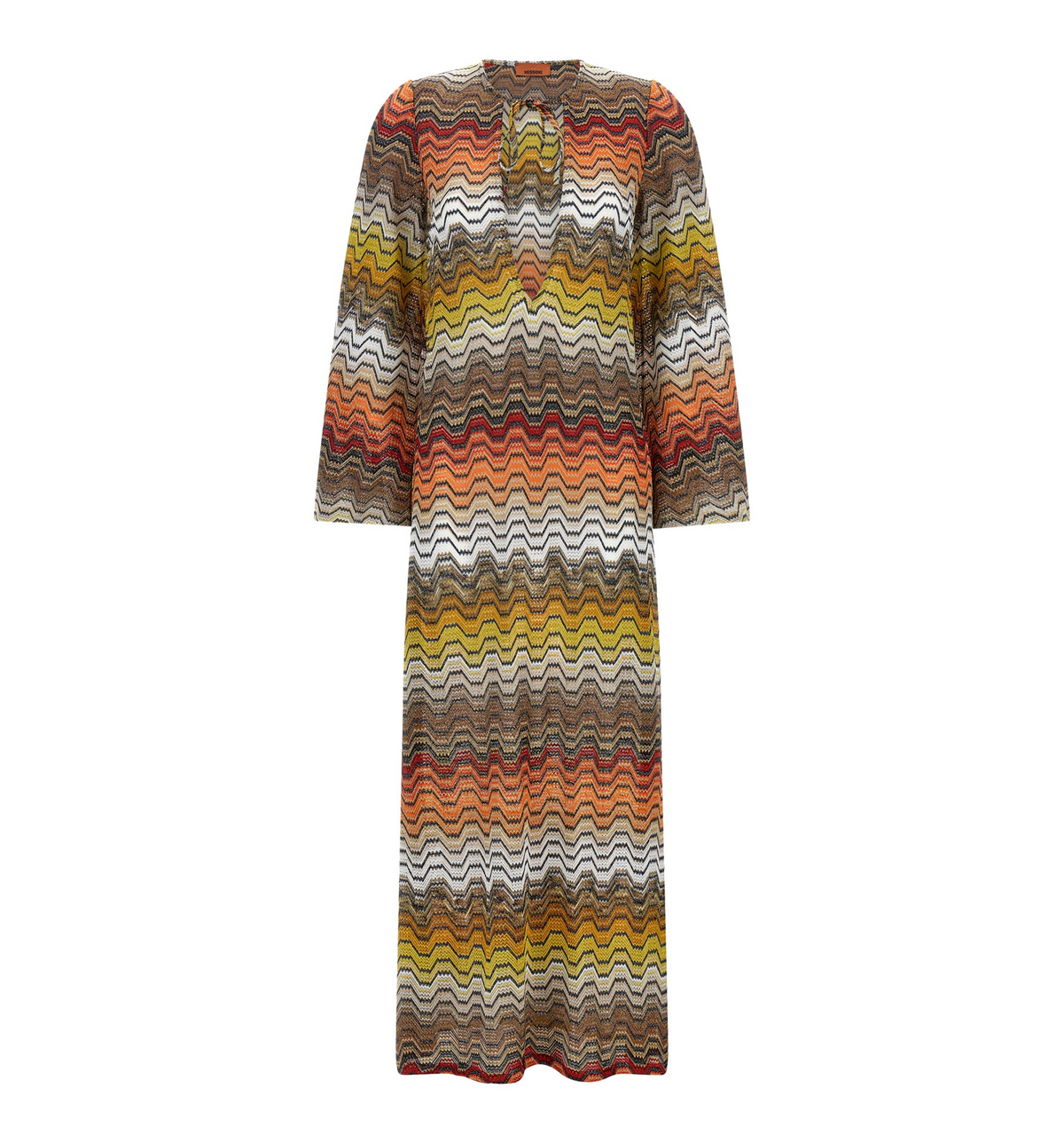 Greek motif cover-up dress