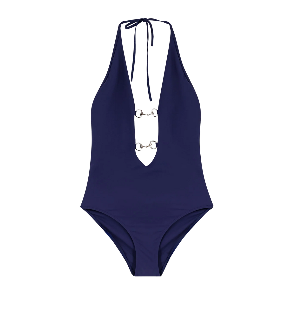 One-piece swimsuit with Horsebit details