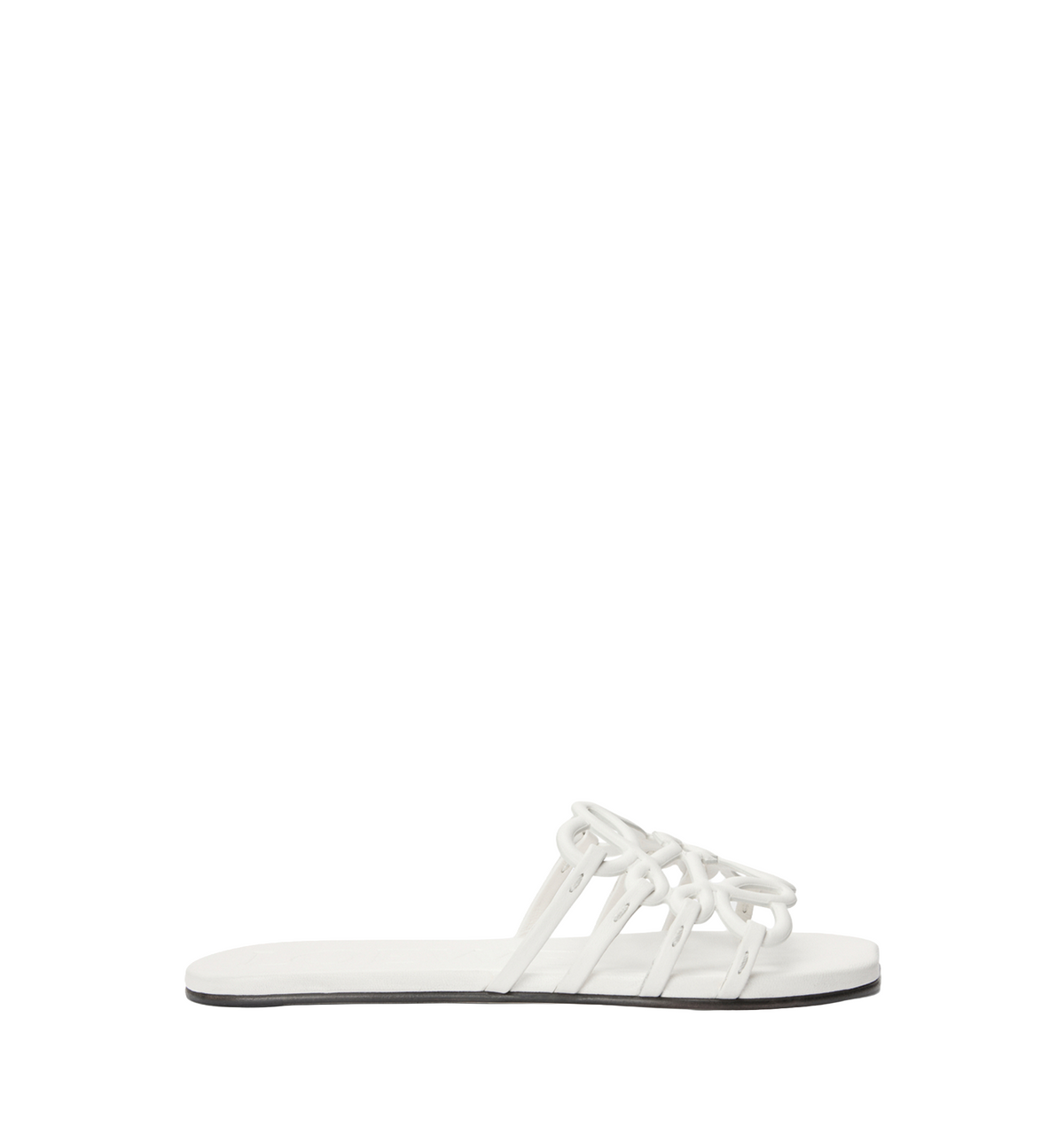 Petal Anagram slide in soft calfskin