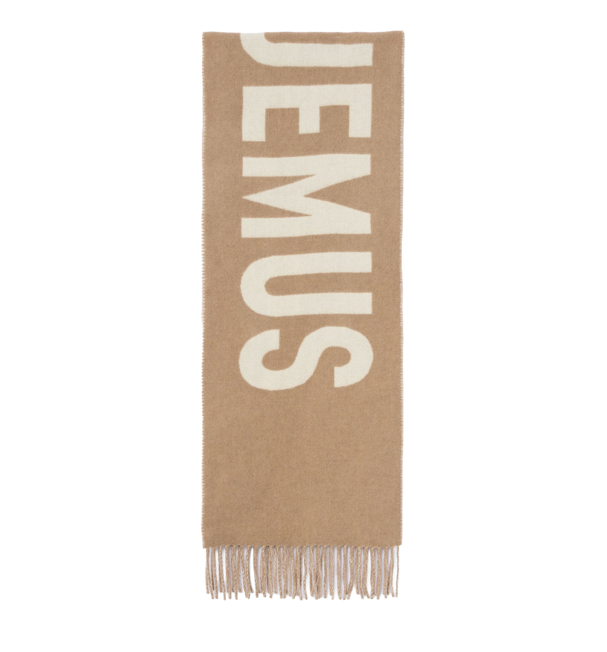 Fringed logo scarf
