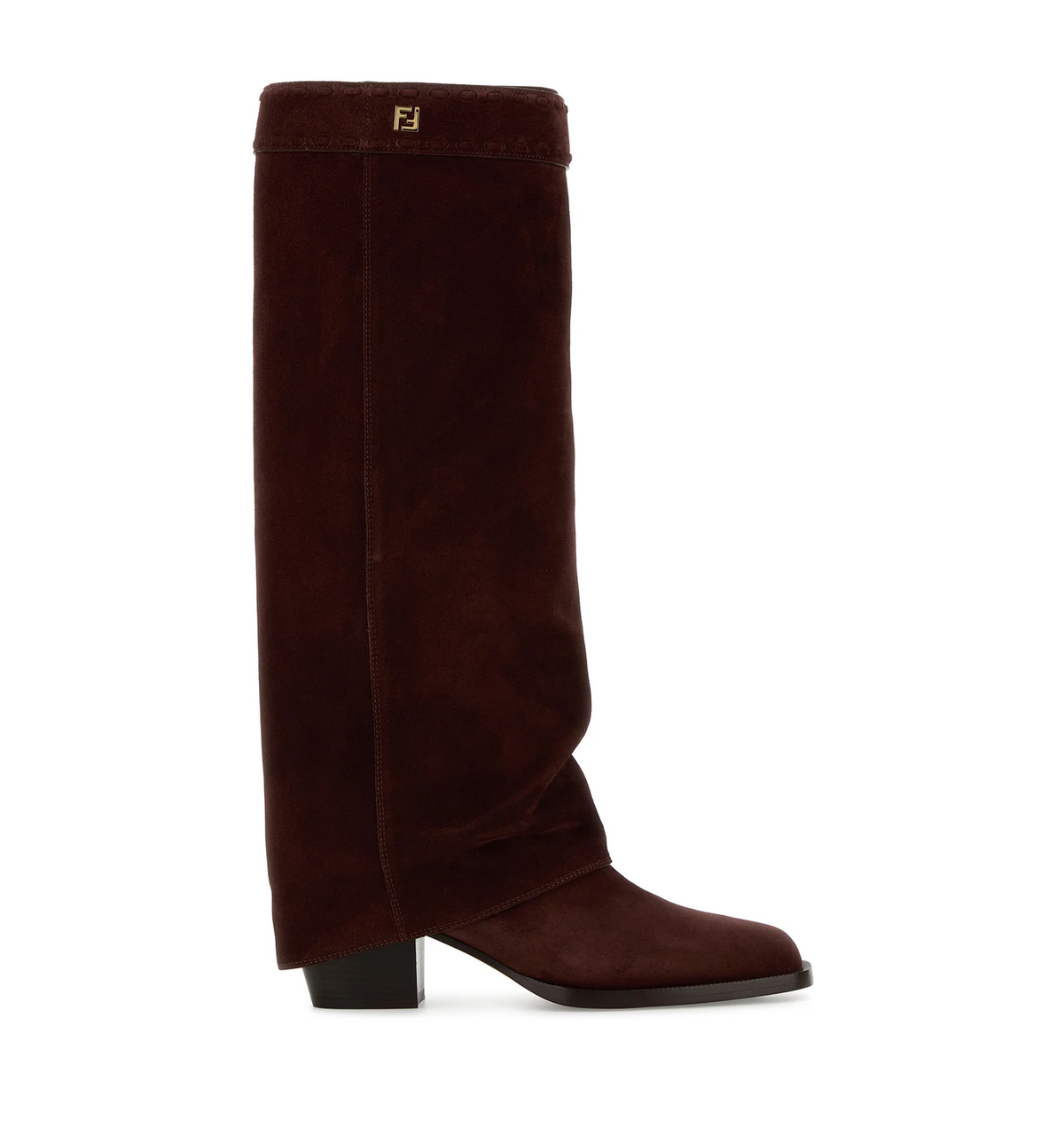 Burgundy suede Minerva boots