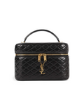 Black leather large Vanity Gaby handbag