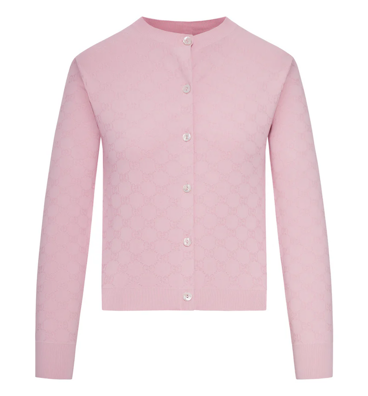 GG fine fabric jacquard cardigan