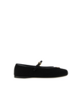 Black canvas ballerinas