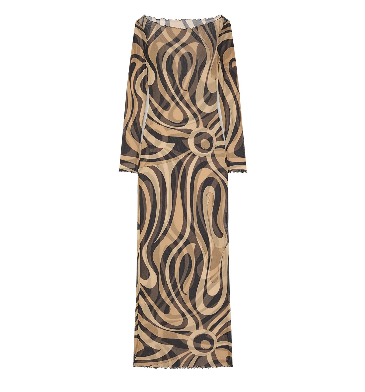 Marmo Print Tulle Dress