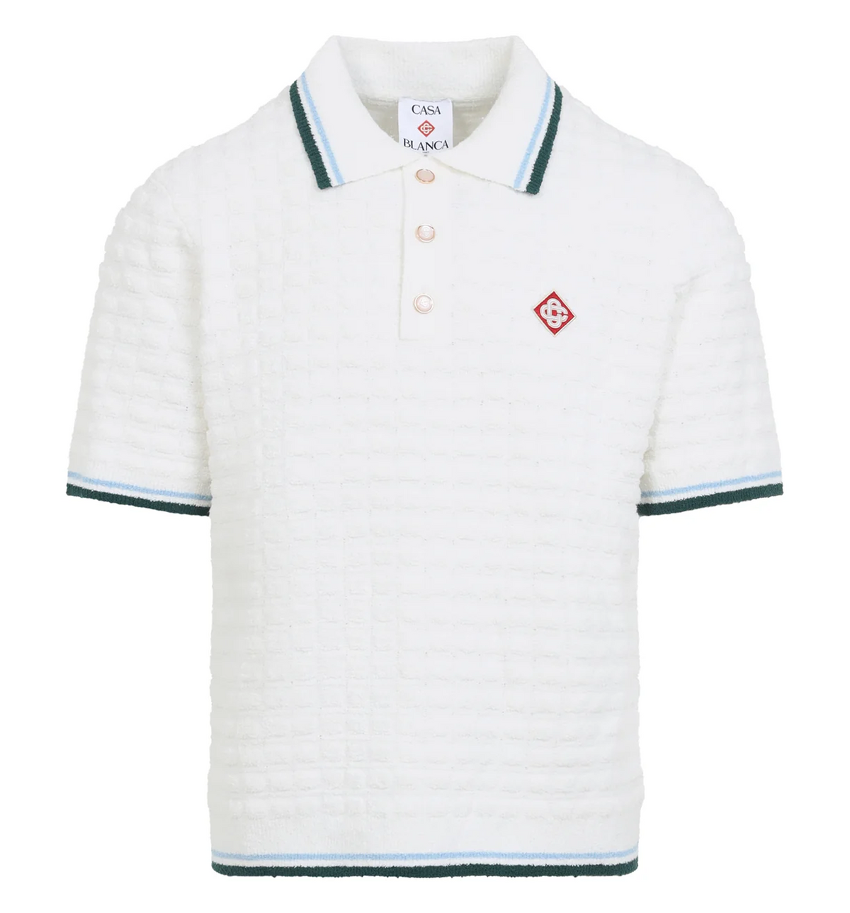 Bouclé polo shirt
