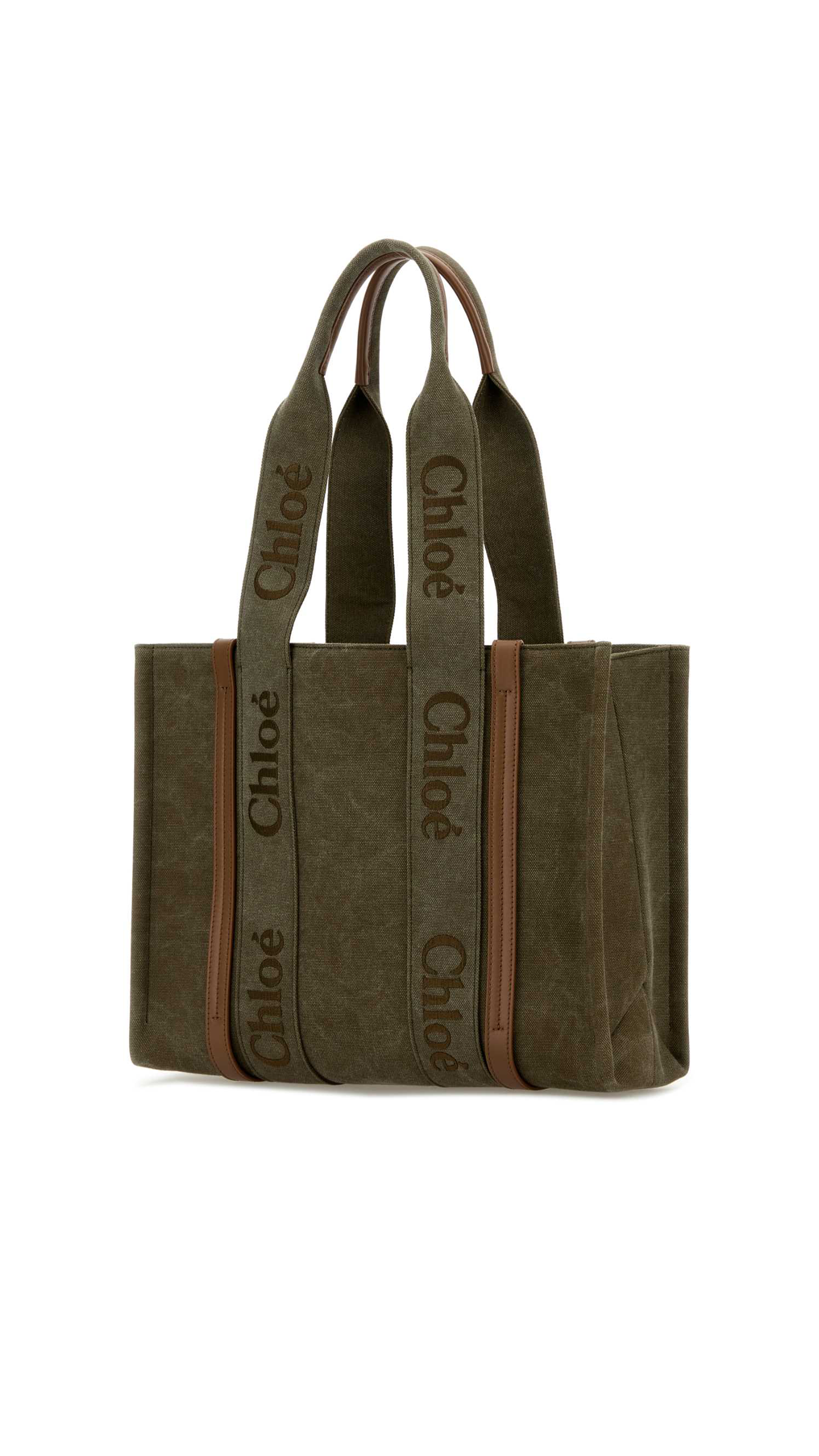 Medium Woody Bag in Canvas - Khaki