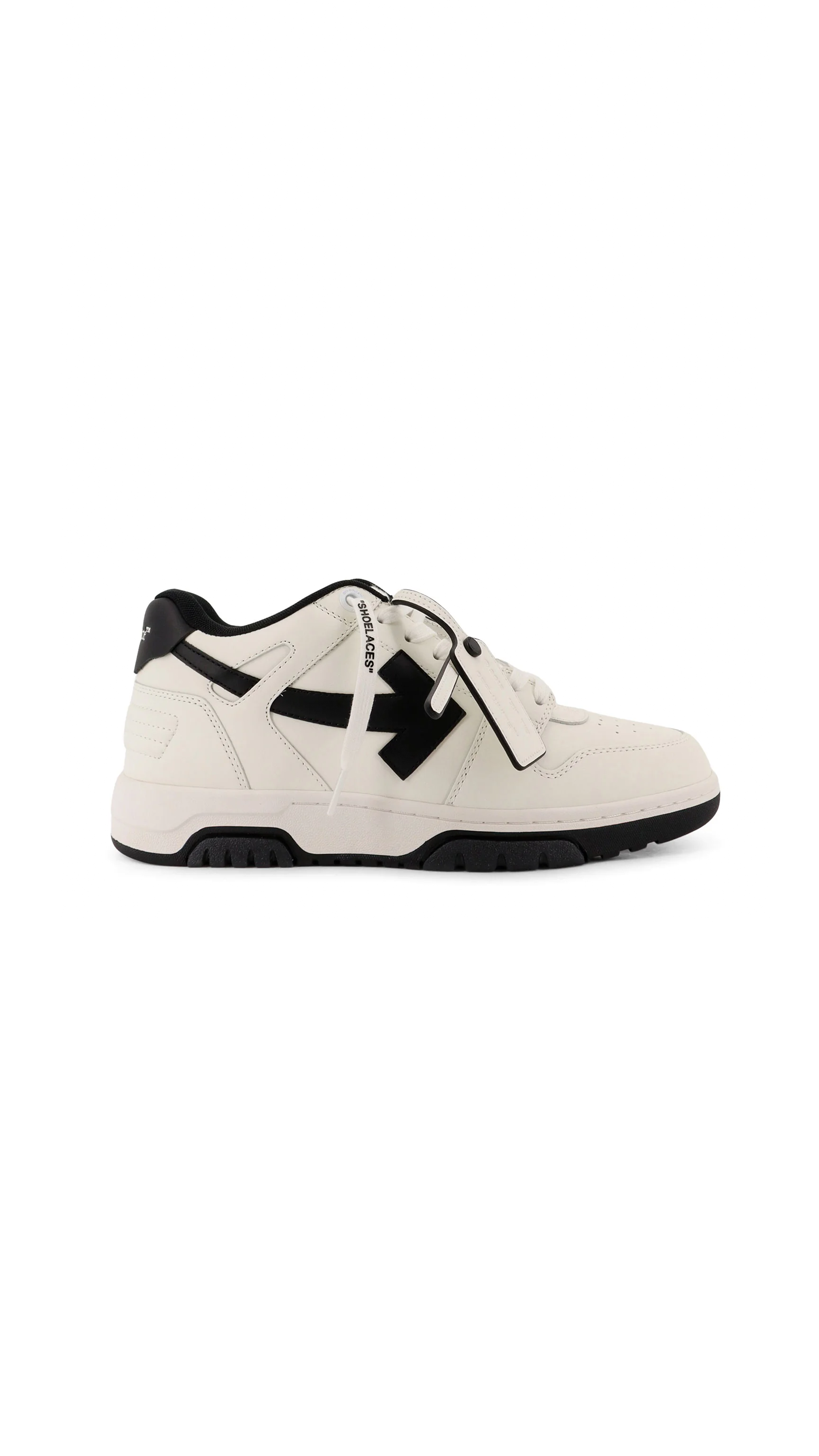 Out of Office Leather Sneakers - white/Black