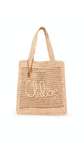 Summer Banana Tote Bag in Raffia - Hot Sand
