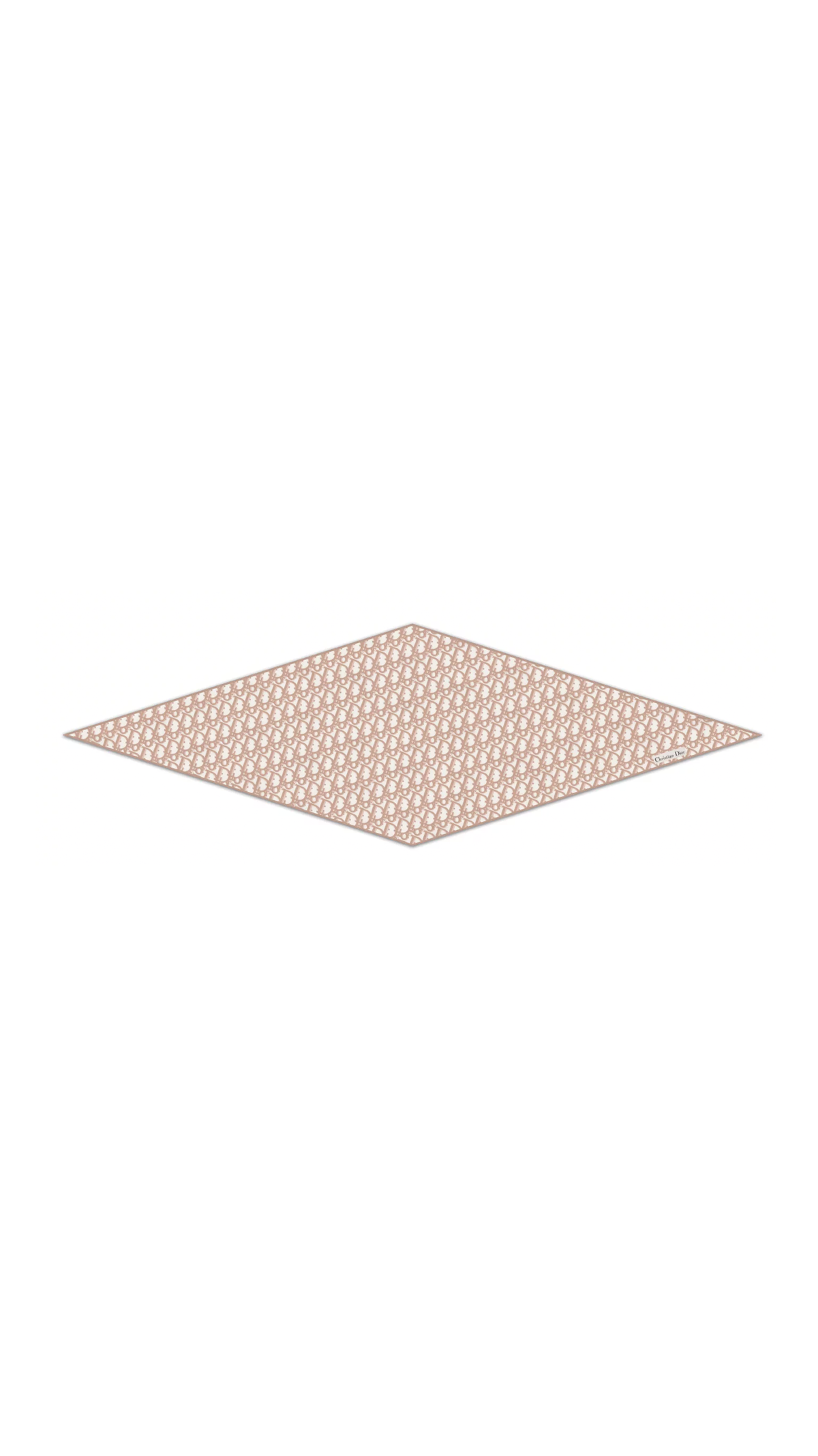 Oblique Dior Diamond Silk Twill Scarf - Rose des Vents