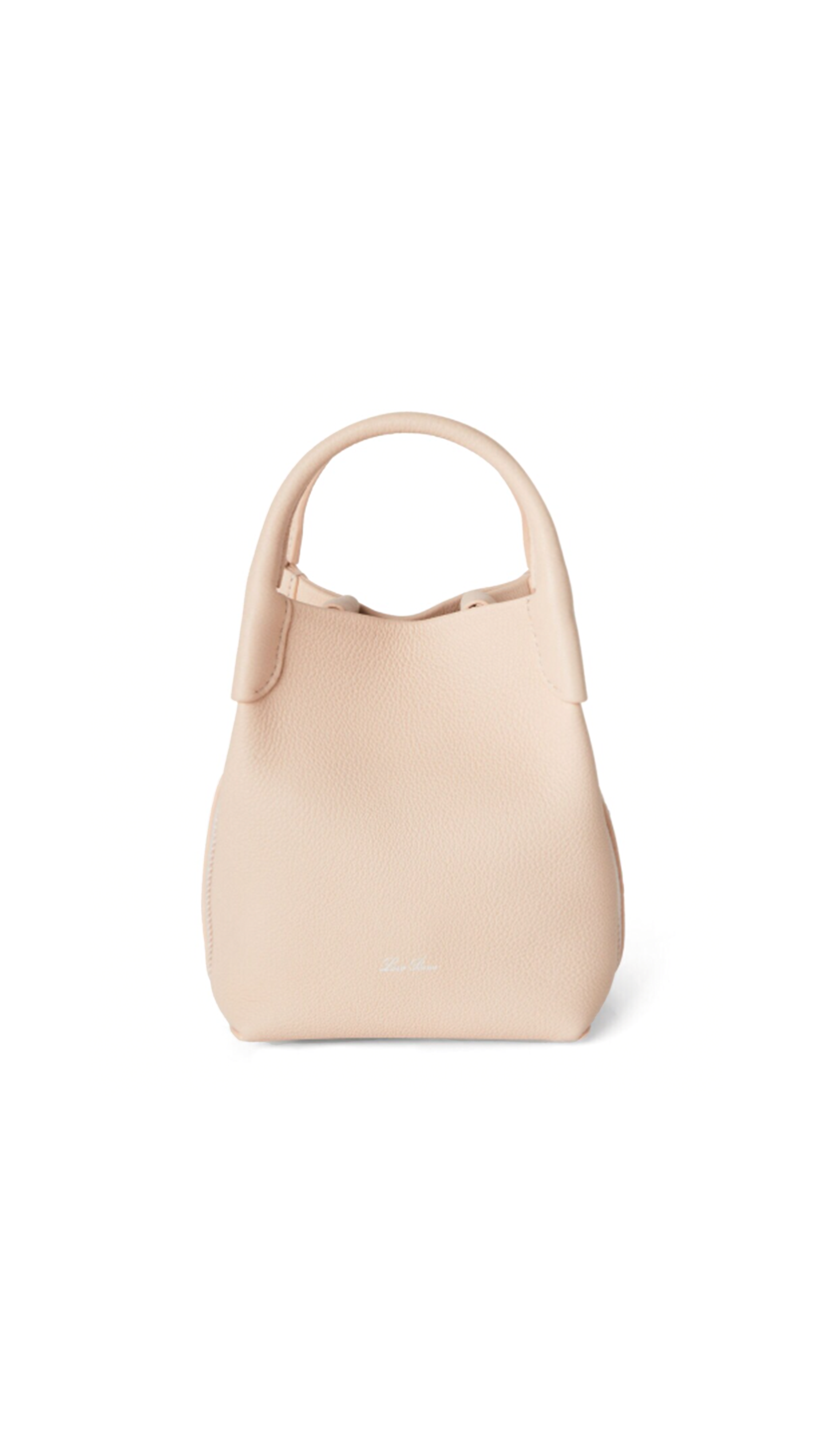 Micro Bale Bag in Grained Calfskin - Creamed Honey/Sun Gold