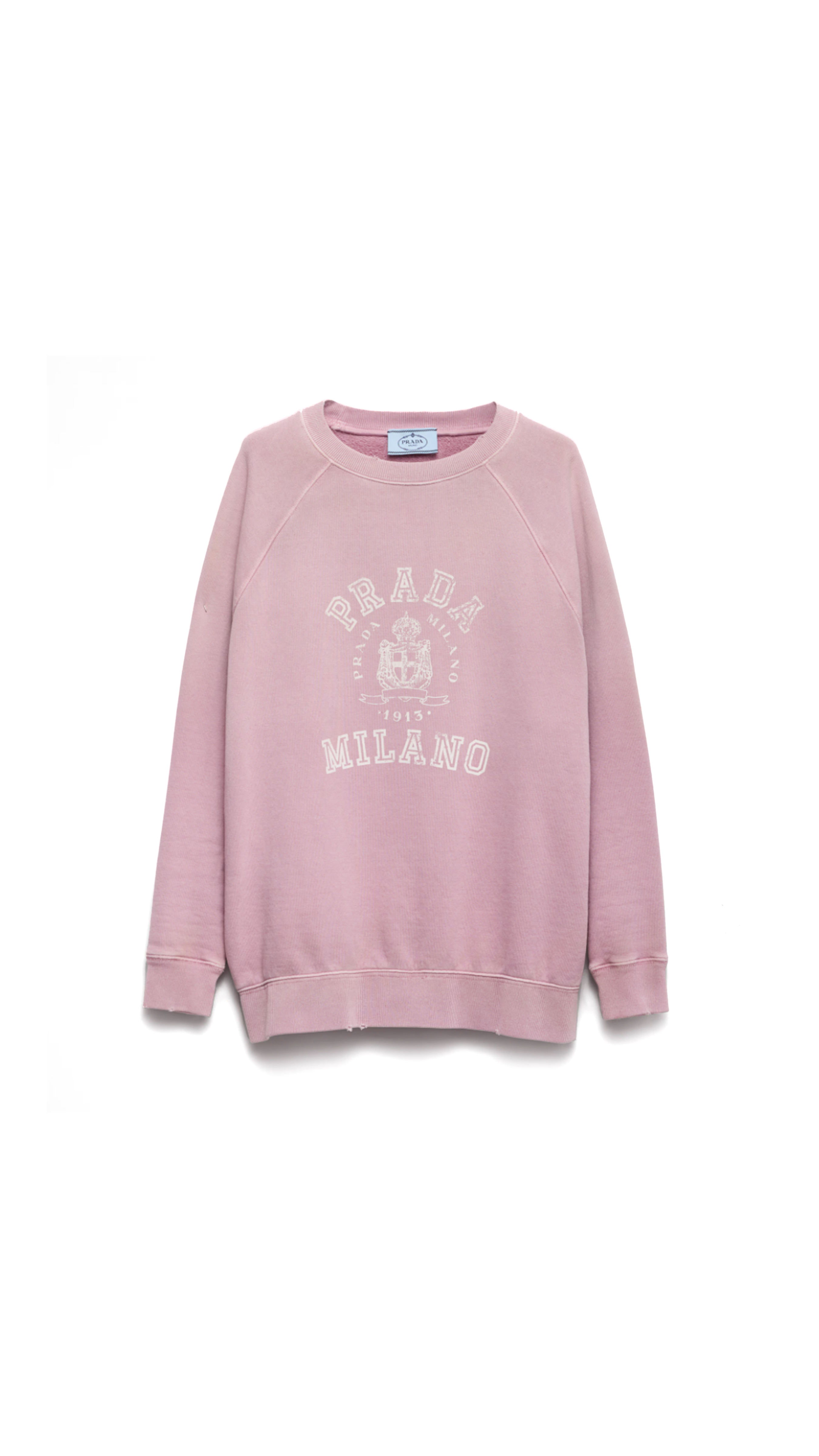 Cotton Crew-neck Sweatshirt - Mauve