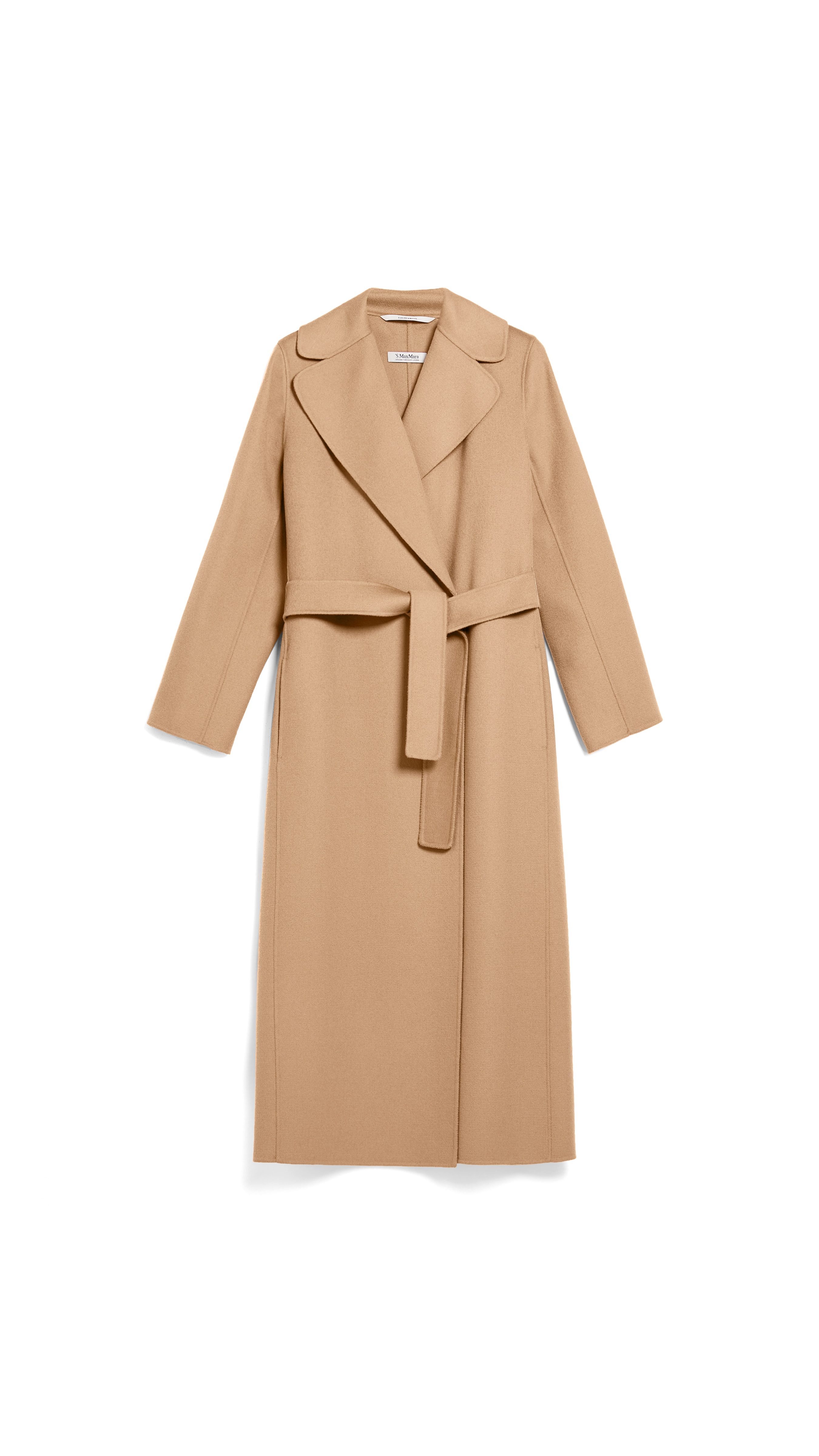 Wool Coat with Belt - Camel