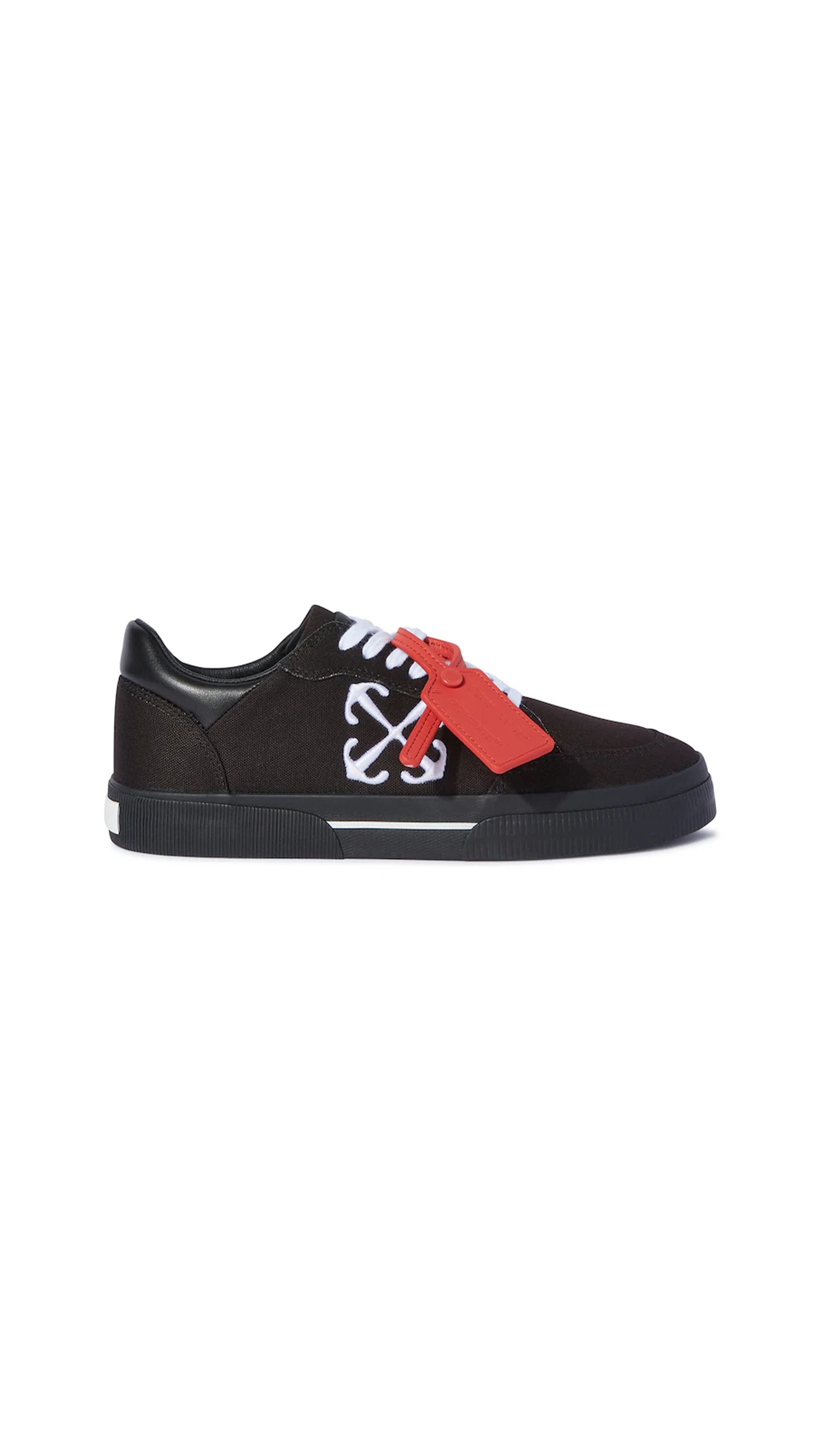 Canvas Vulcanized Sneakers -  Black