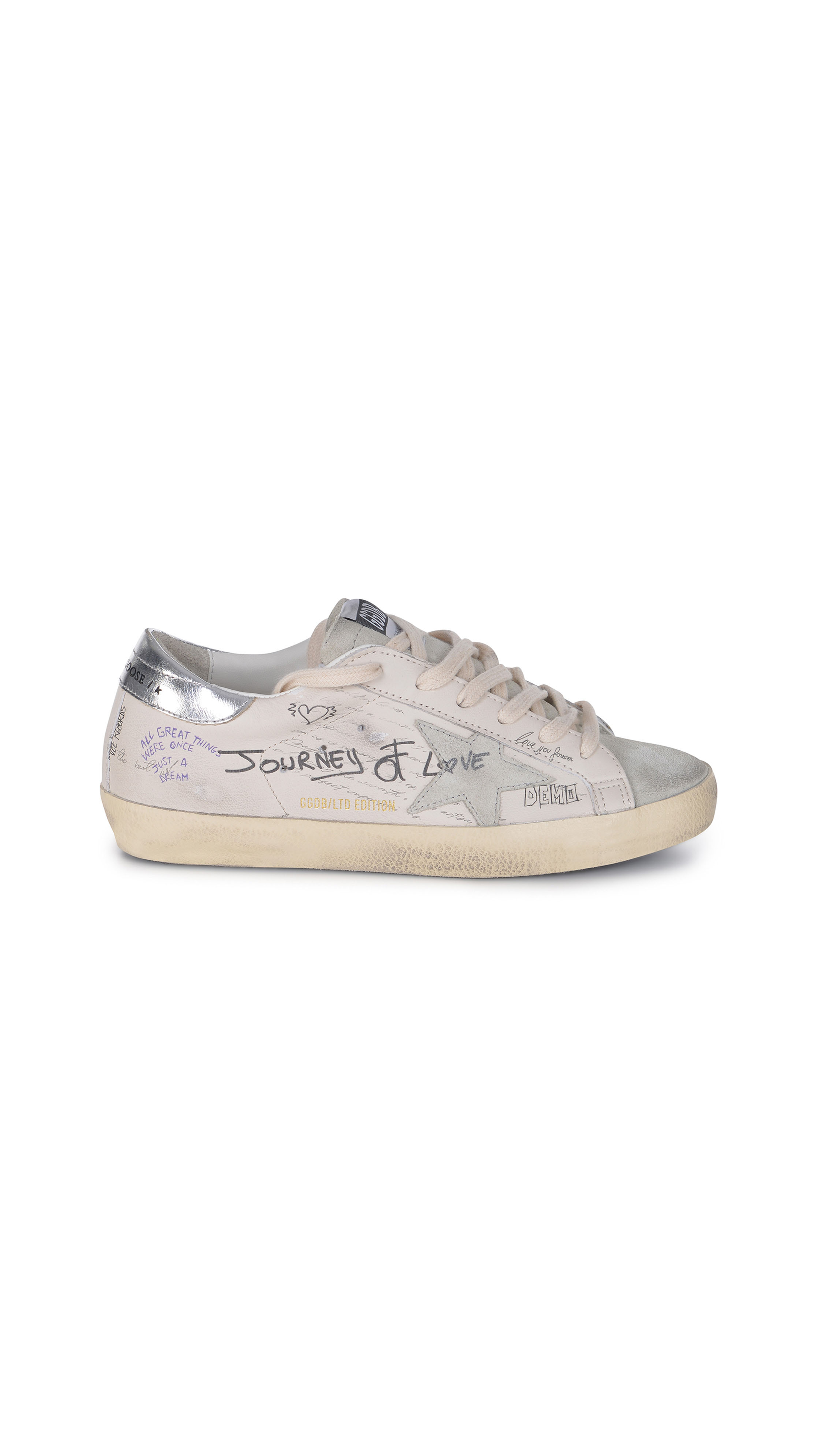 Limited Edition Super Star Sneakers - White/Silver