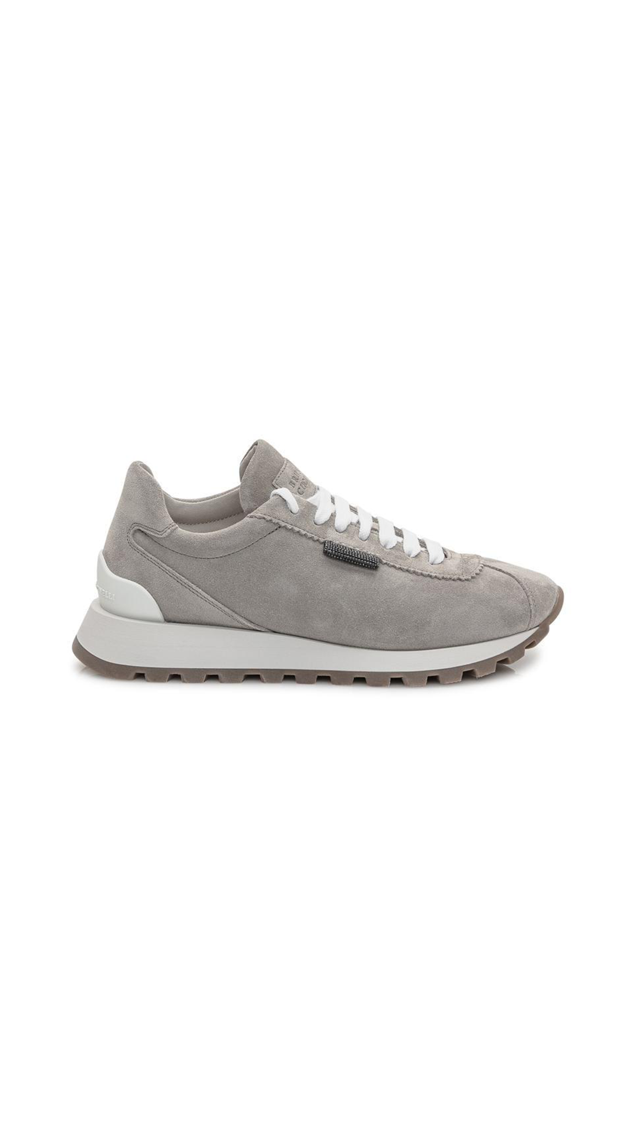 Suede Runner Sneakers - Grey