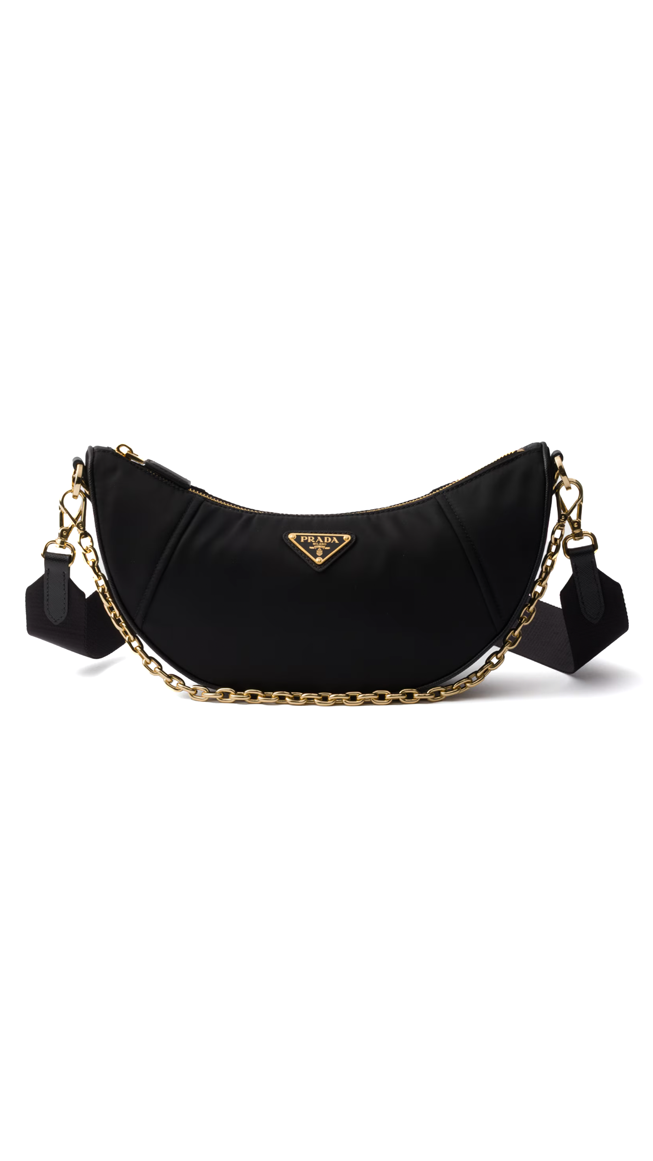 Demi-Lune Re-Nylon Shoulder Black