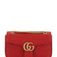 GG Marmont Small Matelassé Shoulder Bag - Red
