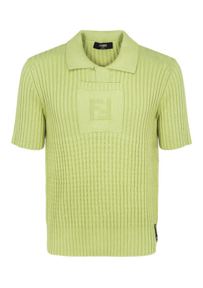 Knit Polo Shirt - Green
