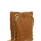 Small Quilted Lambskin Lola Bucket Bag - Maple Brown