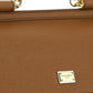 Medium Sicily Handbag in Dauphne Leather - Tan