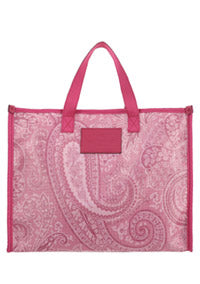 Liquid Paisley Medium Shopping Bag - Pink