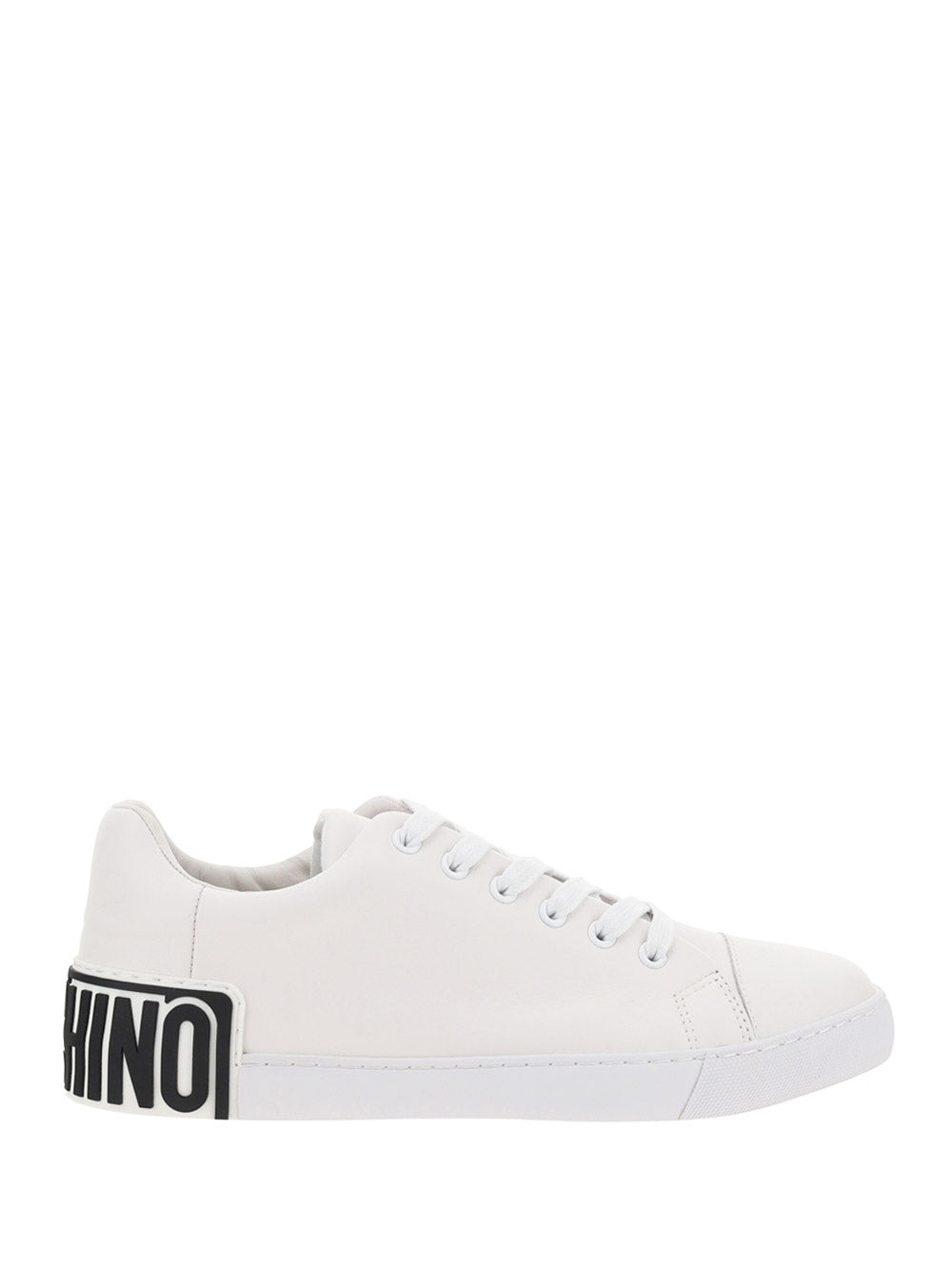 Logo-Print Sole Sneakers - White