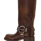 Buckled Knee-high Boots - Brown