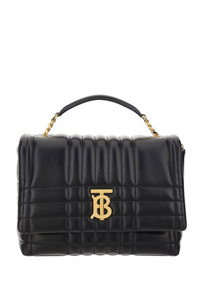 Small Quilted Lambskin Lola Satchel - Black