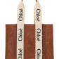 Medium Woody Tote Bag in Suede & Shiny Calfskin - Sepia Brown