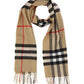The Classic Check Cashmere Scarf - Archive Beige